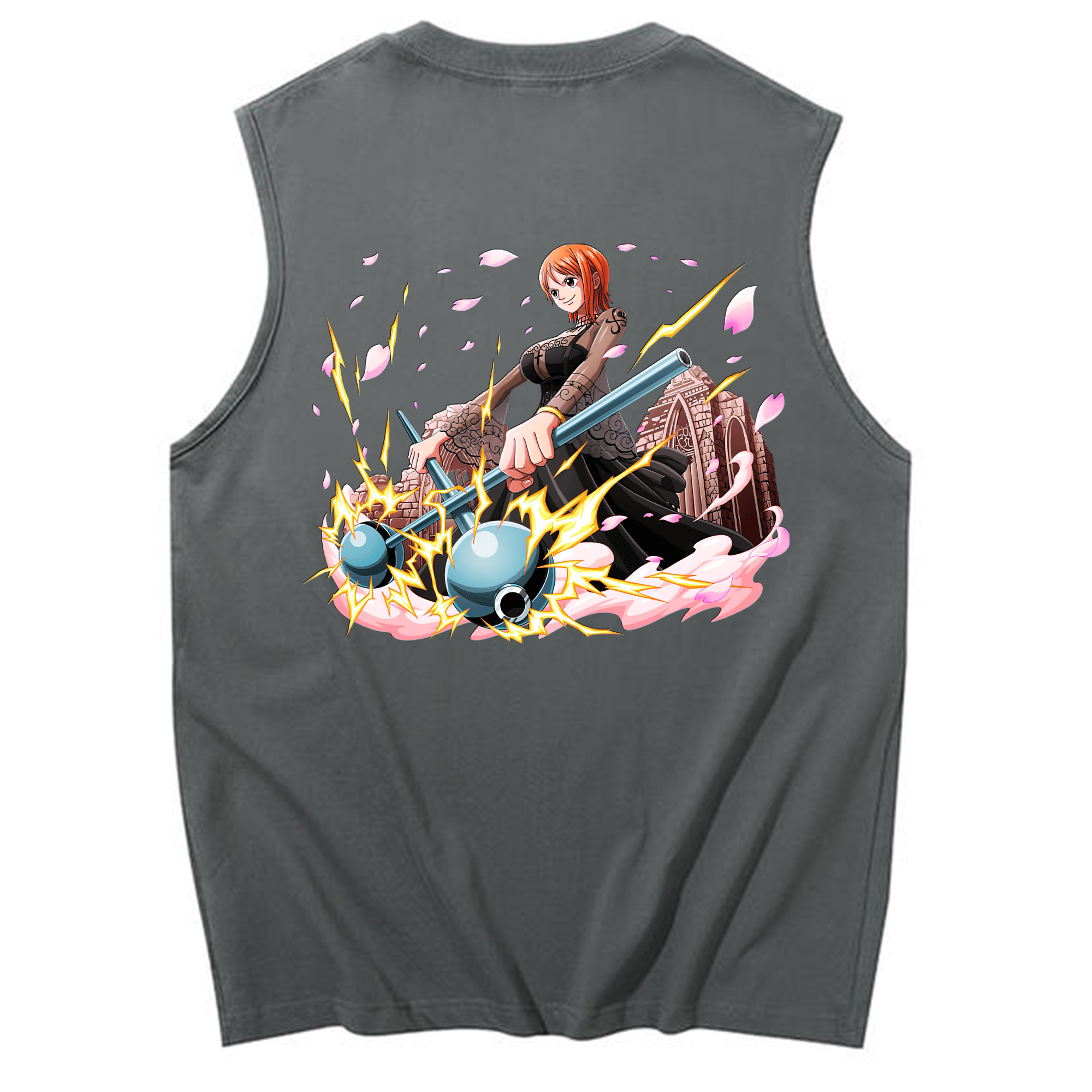 ワンピース ナミ ONE PIECE Nami コットン100％タンクトップ（背面プリント）
